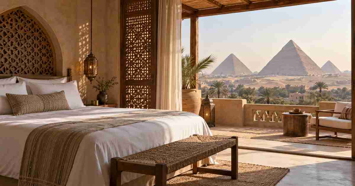 Hotelska soba i lokalni ambijent destinacije: Kairo i piramide